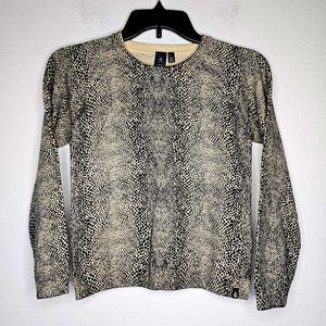 NWT Volcom Girl's Black/Tan Sweater Size (Multiple Sizes)